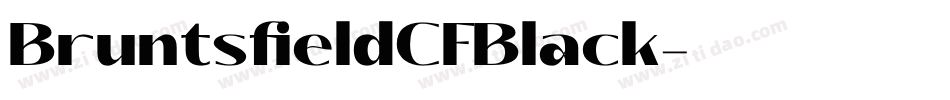 BruntsfieldCFBlack字体转换