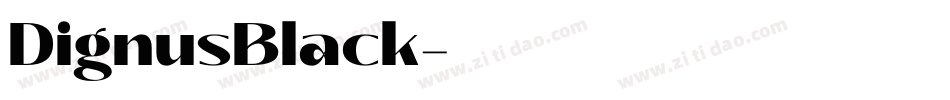 DignusBlack字体转换