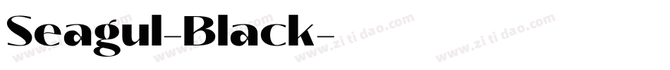 Seagul-Black字体转换