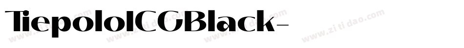 TiepoloICGBlack字体转换