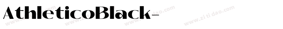 AthleticoBlack字体转换