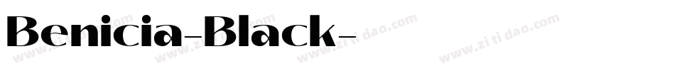 Benicia-Black字体转换