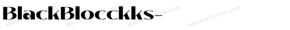 BlackBlocckks字体转换