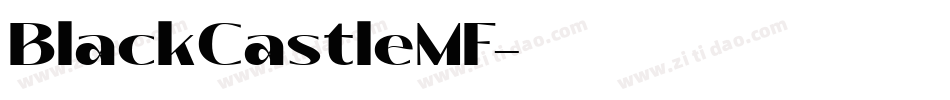 BlackCastleMF字体转换