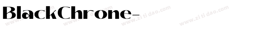 BlackChrone字体转换