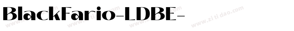 BlackFario-LDBE字体转换