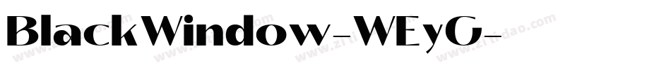 BlackWindow-WEyG字体转换