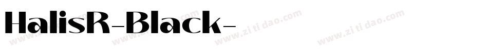 HalisR-Black字体转换