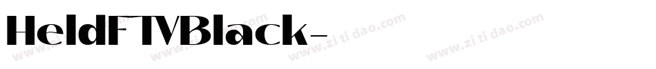 HeldFTVBlack字体转换