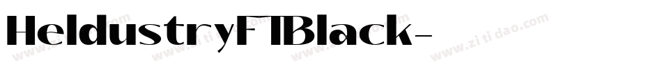 HeldustryFTBlack字体转换