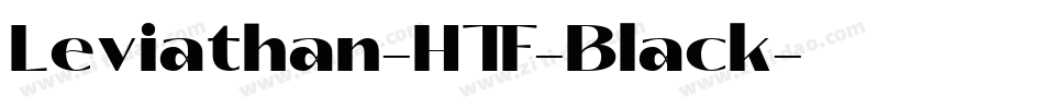 Leviathan-HTF-Black字体转换