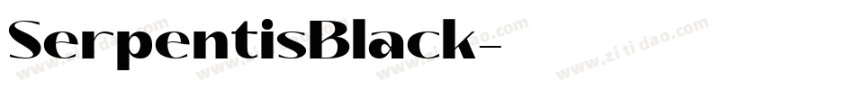 SerpentisBlack字体转换
