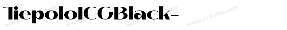 TiepoloICGBlack字体转换