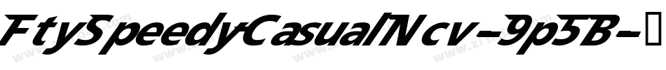 FtySpeedyCasualNcv-9p5B字体转换