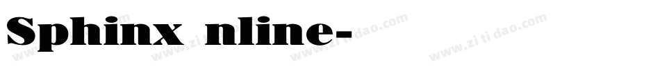 SphinxInline字体转换
