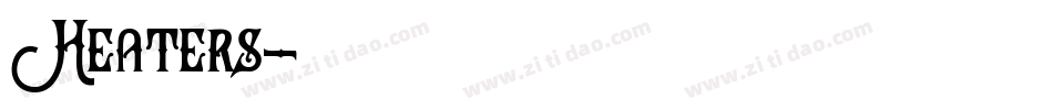 Heaters字体转换