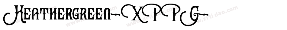 Heathergreen-XPPG字体转换