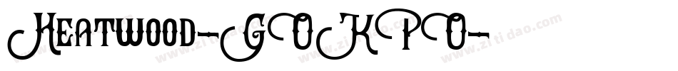Heatwood-GOKPO字体转换