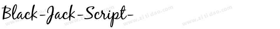 Black-Jack-Script字体转换