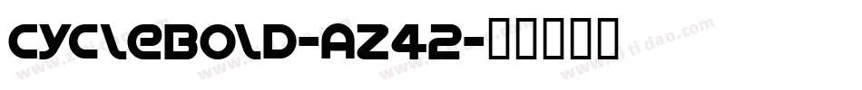 CycleBold-Az42字体转换