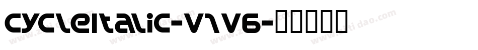 CycleItalic-V1V6字体转换