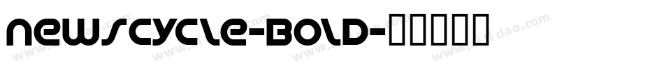 NewsCycle-Bold字体转换
