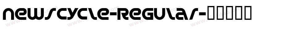 NewsCycle-Regular字体转换