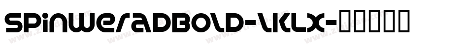 SpinweradBold-lKLX字体转换