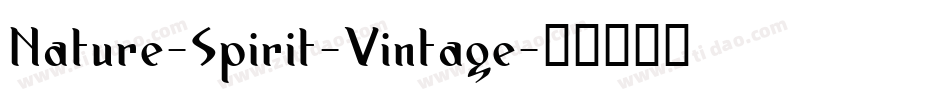 Nature-Spirit-Vintage字体转换