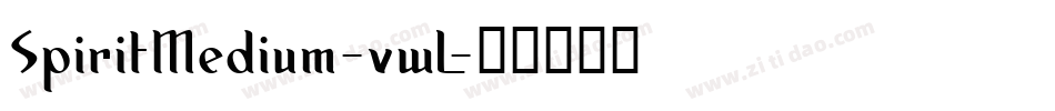 SpiritMedium-vwL字体转换