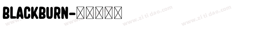BLACKBURN字体转换