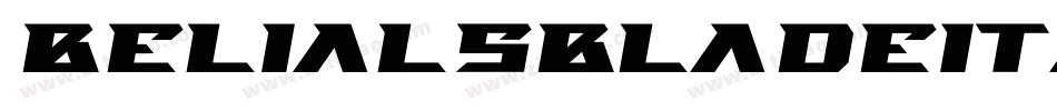 BelialsBladeItalic字体转换
