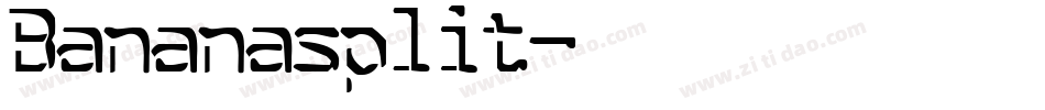 Bananasplit字体转换