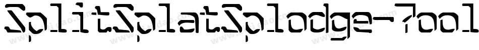 SplitSplatSplodge-7ool字体转换