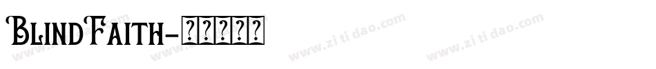 BlindFaith字体转换