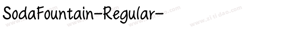 SodaFountain-Regular字体转换