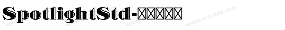 SpotlightStd字体转换