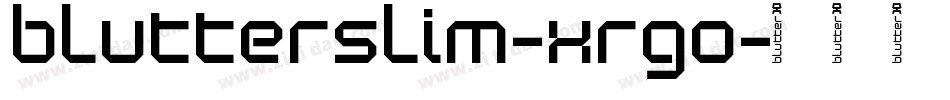 BlutterSlim-xRgO字体转换