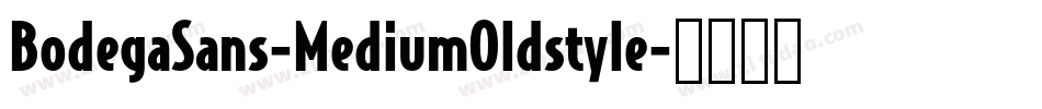 BodegaSans-MediumOldstyle字体转换