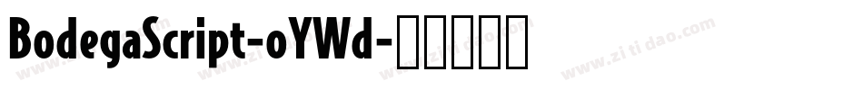 BodegaScript-oYWd字体转换