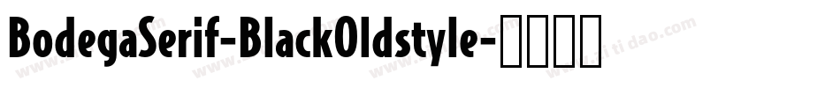 BodegaSerif-BlackOldstyle字体转换