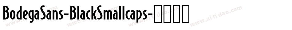 BodegaSans-BlackSmallcaps字体转换