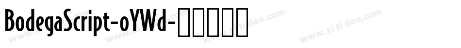 BodegaScript-oYWd字体转换