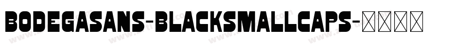 BodegaSans-BlackSmallcaps字体转换