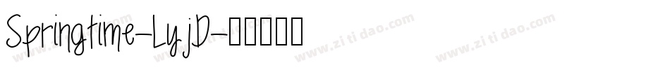 Springtime-LyjD字体转换