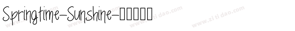 Springtime-Sunshine字体转换