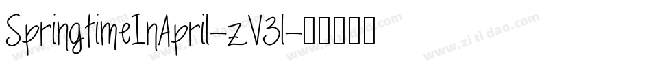 SpringtimeInApril-zV3l字体转换
