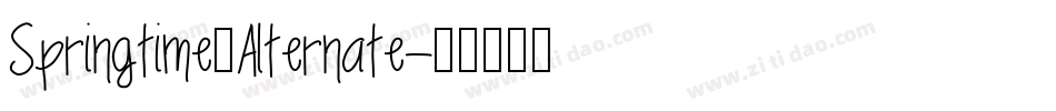 Springtime_Alternate字体转换