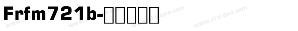 Frfm721b字体转换