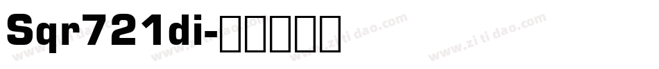 Sqr721di字体转换